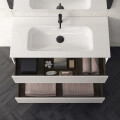 MUEBLE DE BAÑO ALFA 80 CM BLANCO CON MESADA Mueble De Baño Alfa 80 Cm Blanco Con Mesada