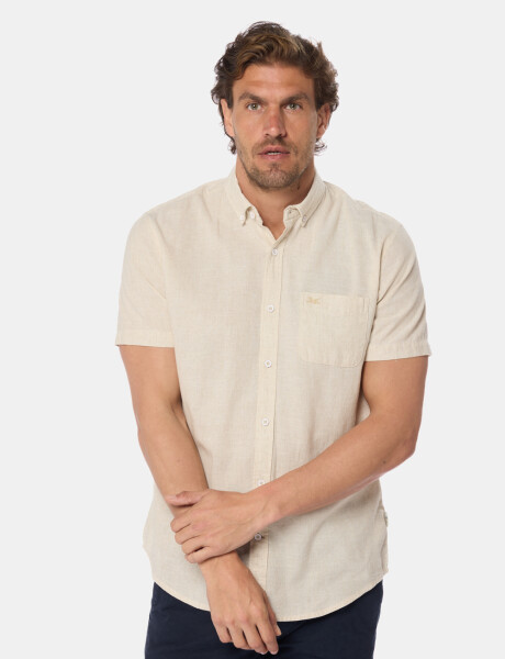 CAMISA DE LINO Beige