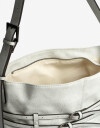 Saca Cartera Formato Saca Con Cinturones - Blanco Crudo