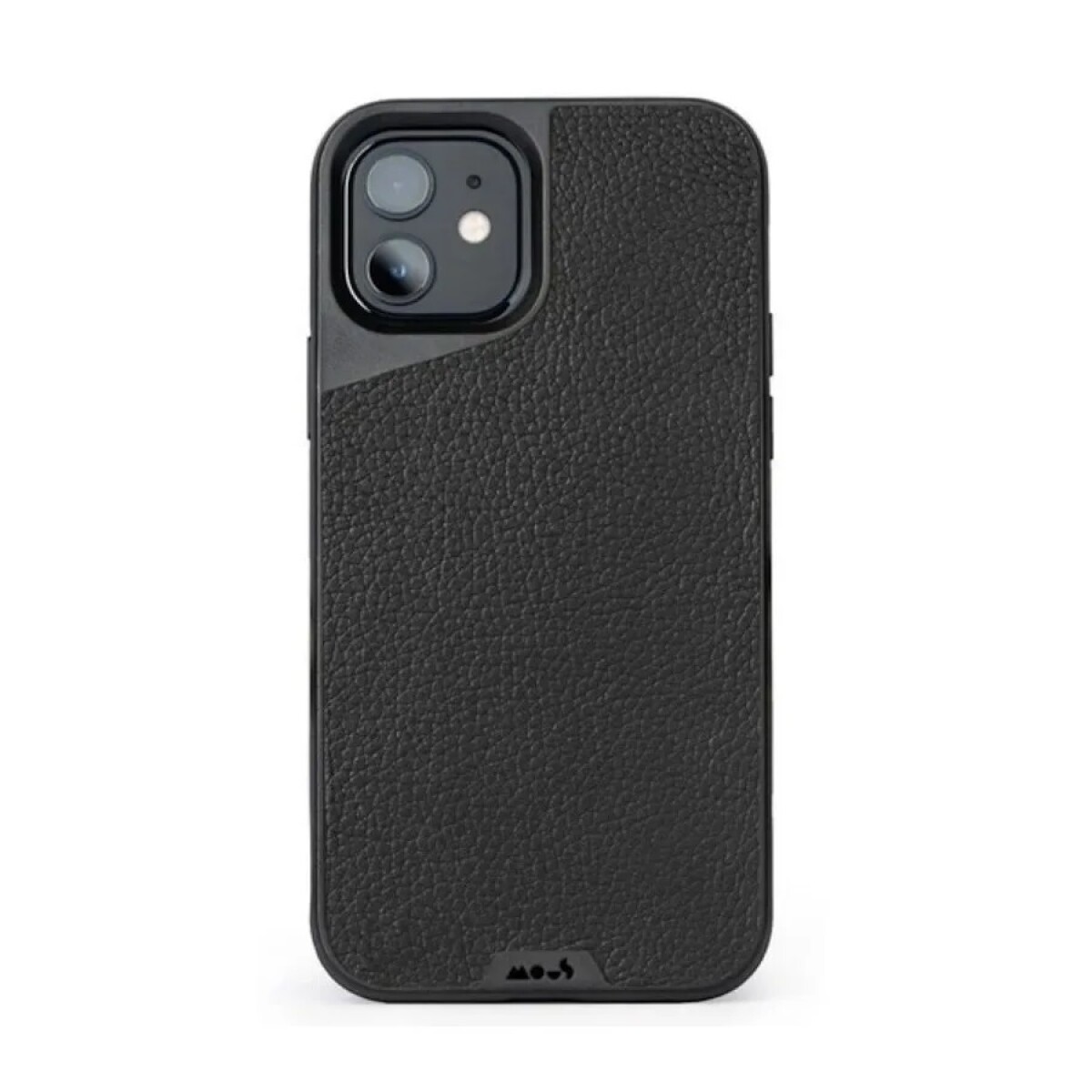Iphone 12/ 12 Pro Case Black Leather Mous 