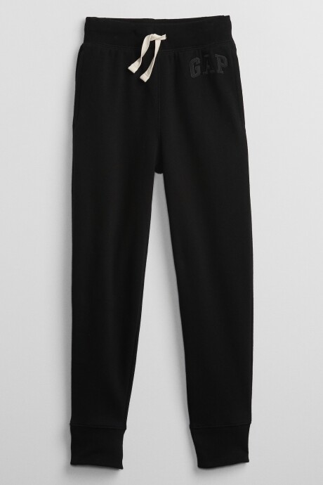 Pantalon Deportivo Logo Gap Con Felpa Niño True Black V2