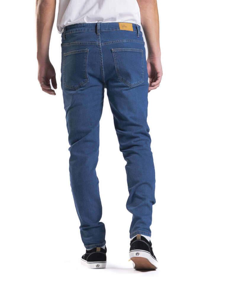Jean Slim Fit Largo 30 Azul