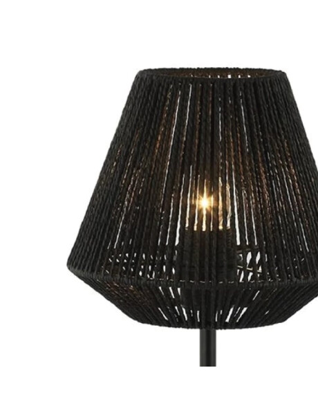 LAMPARA DE MESA D23x47CM TEJIDO/METAL NEGRO LAMPARA DE MESA D23x47CM TEJIDO/METAL NEGRO