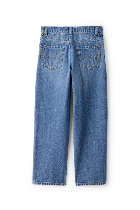 Pantalón jean holgado Sin color