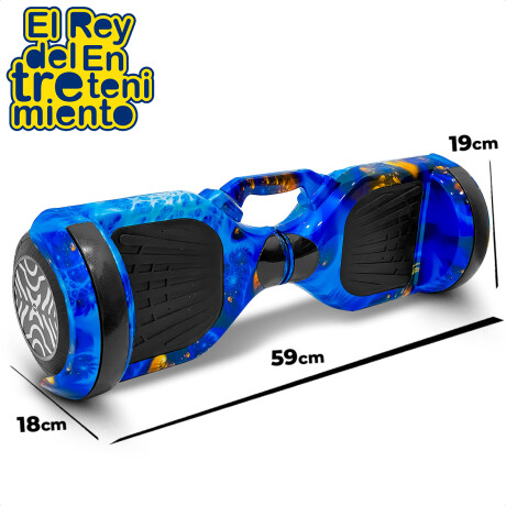 Hoverboard Skate Eléctrico + Control + Silla + Conos Azul