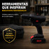 Taladro Percutor Atornillador + 2 Baterías 48V Inalambrico Negro