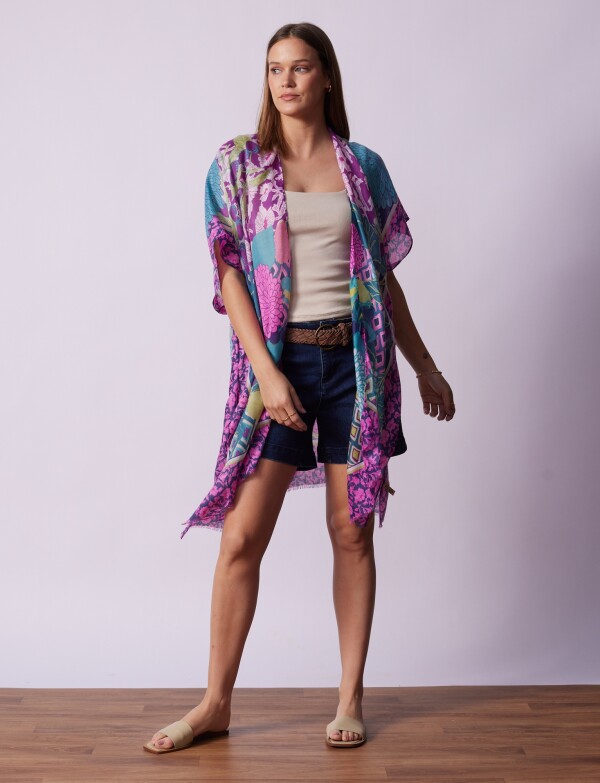 Kimono Patchwork MULTI/VIOLETA