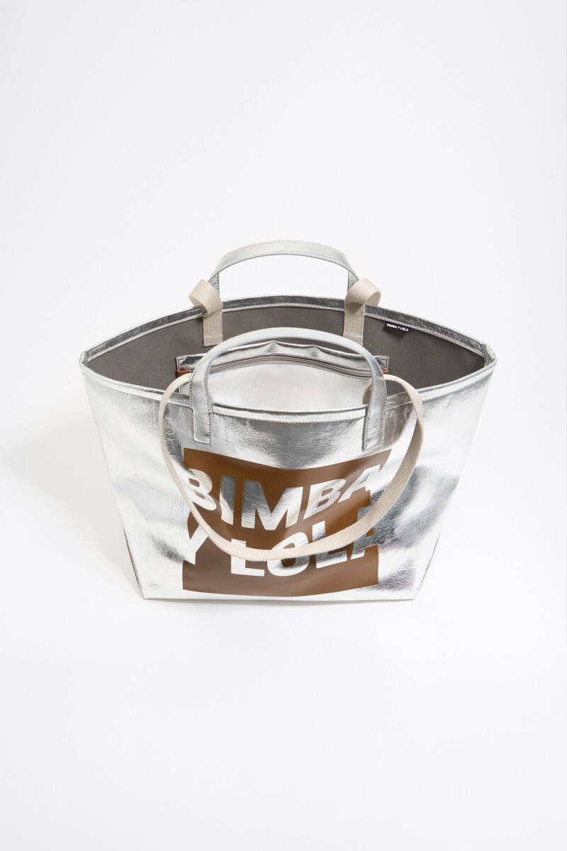 BOLSO SHOPPER Plata