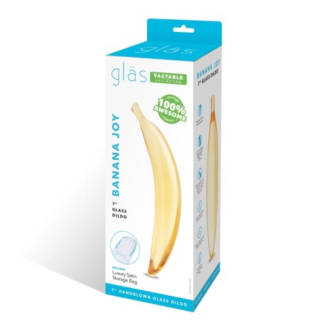 Dildo de Vidrio Curvo Banana Joy Glas Dildo de Vidrio Curvo Banana Joy Glas