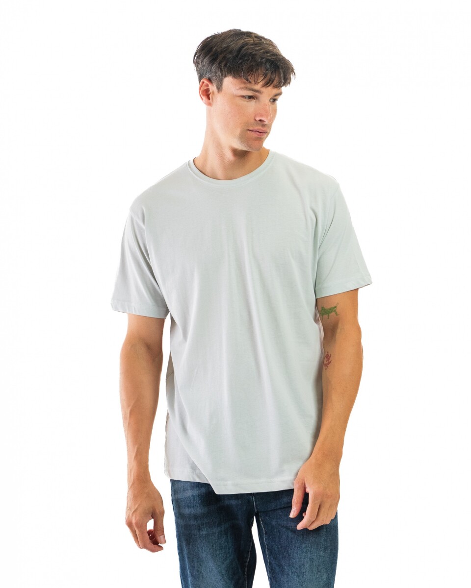 Remera Cuello Base - Gris Claro 