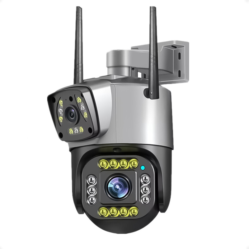 Cámara de seguridad doble lente exterior alámbrica Cámara de seguridad doble lente exterior alámbrica