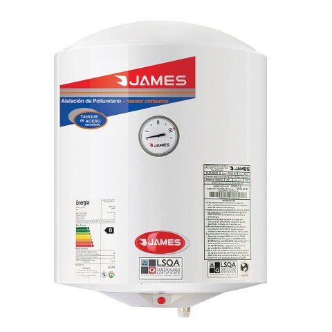 Termotanque James Cilíndrica Acero Convencional 30 L Blanco Termotanque James Cilíndrica Acero Convencional 30 L Blanco
