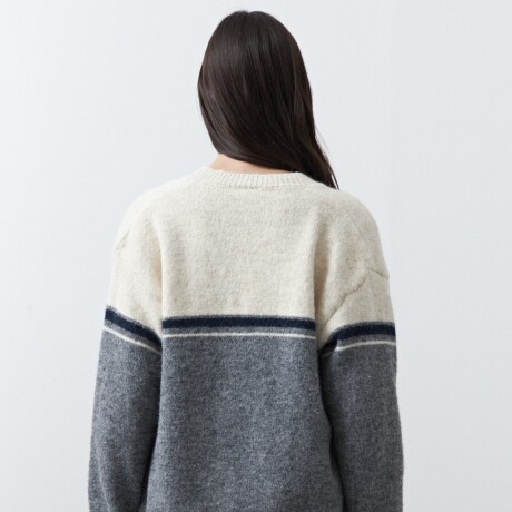 CARDIGAN RABBIT Gris Melange