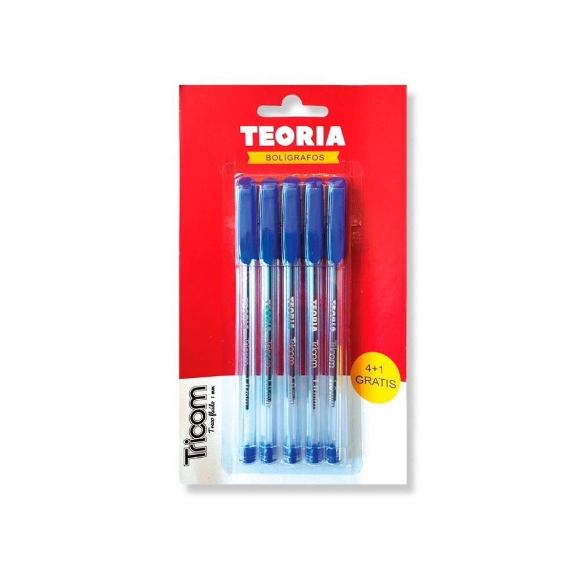 Set x5 Lapiceras - AZUL 