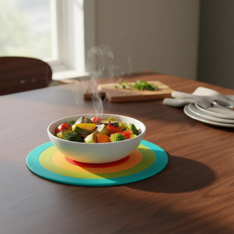 Apoya Fuentes 5 en 1 Arcoiris de Silicona Resiste Calor Joie Multicolor