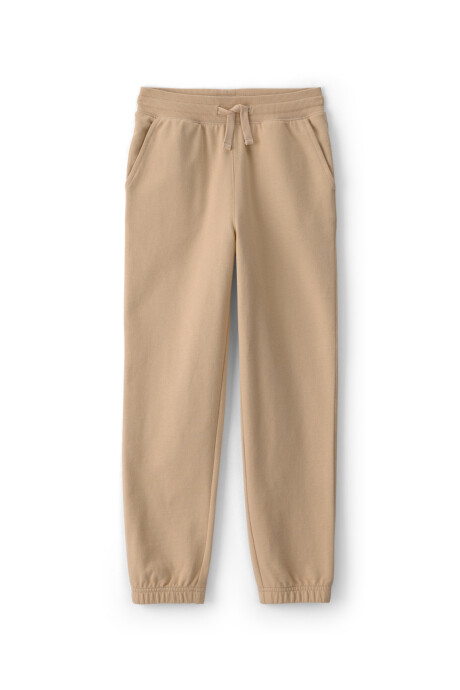 Pantalón deportivo de algodón, beige Sin color