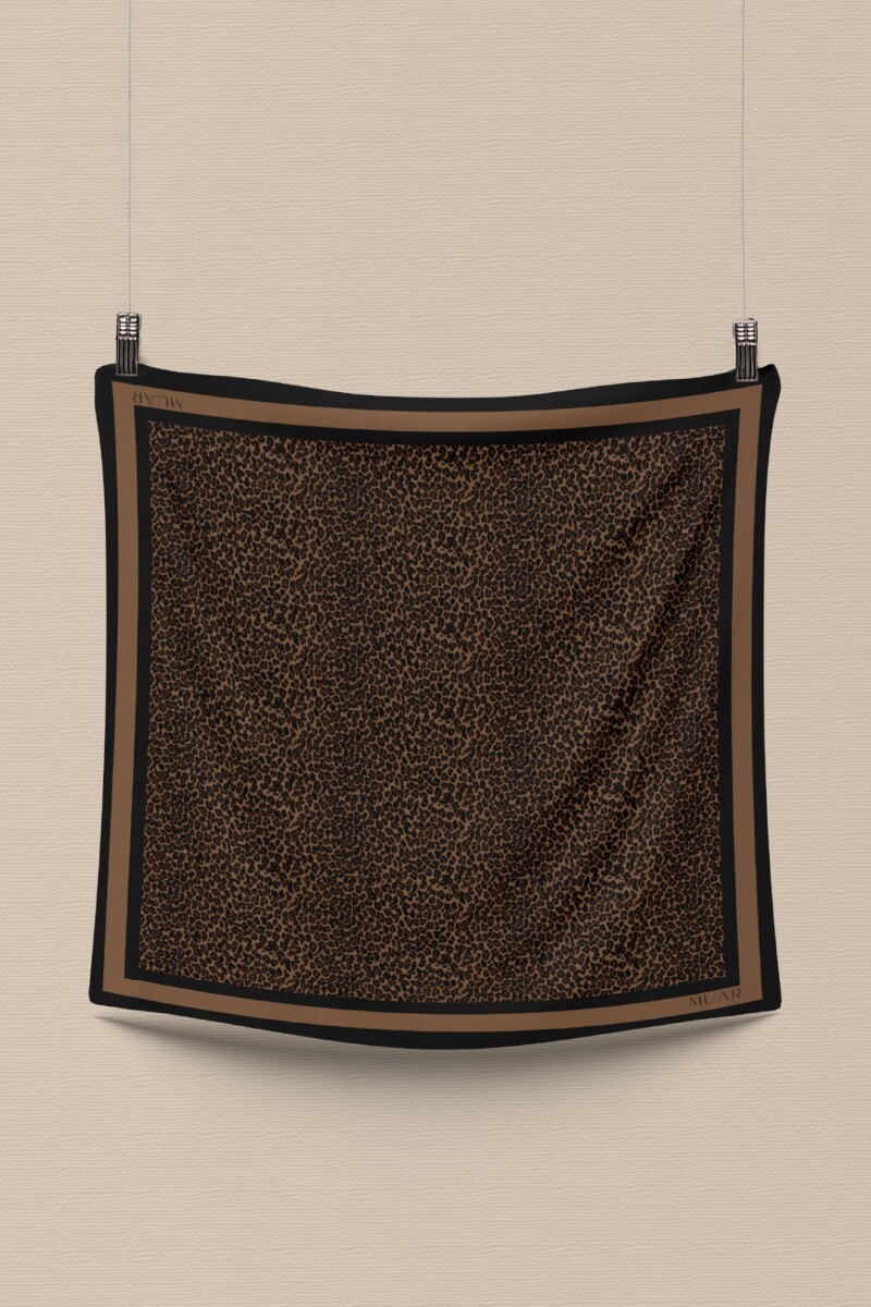 PAÑUELO CHOCOLATE LEOPARD MINI PAÑUELO CHOCOLATE LEOPARD MINI
