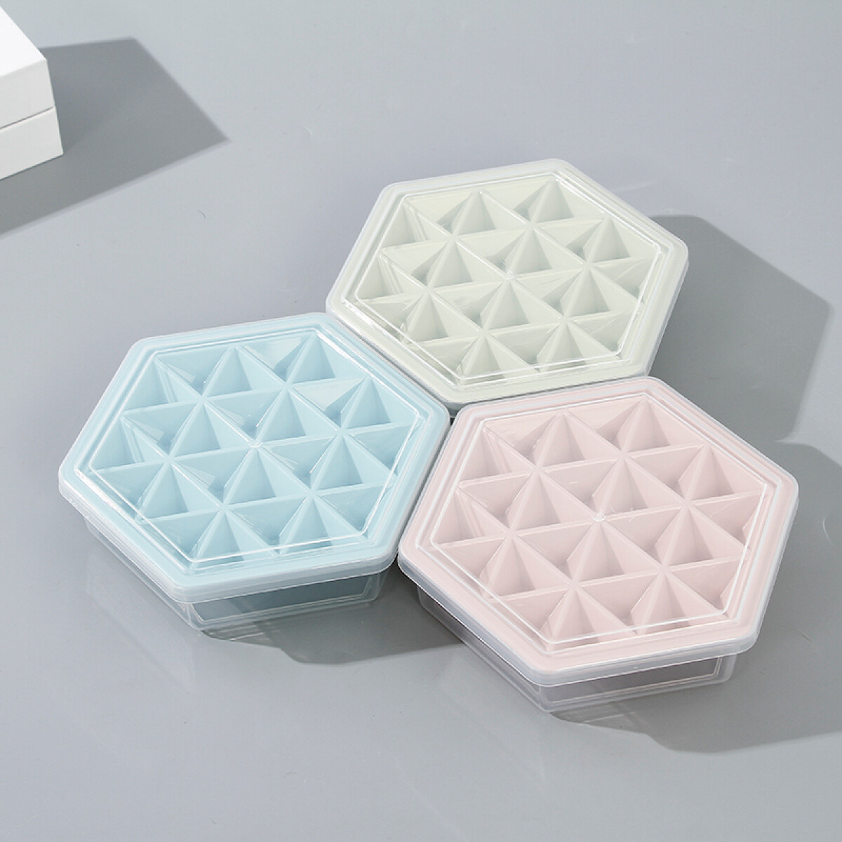 Cubetera De Hielo Hexagonal - Rosada 