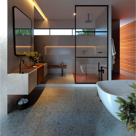 Porcelanato Grigio Rectificado 72X72 Piso Pared GAMAS DE GRIS