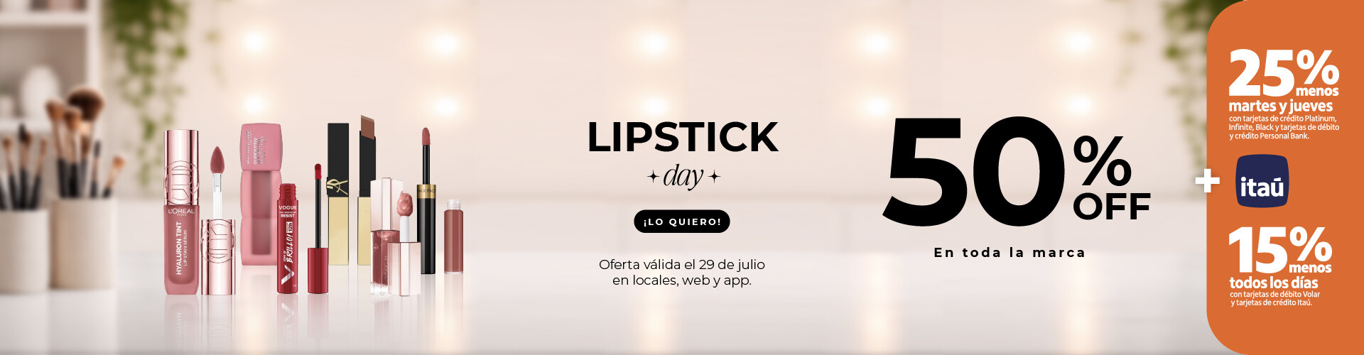 Lipstick 50%