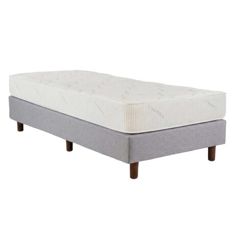 SOMMIER 1 PLAZA Y MEDIA RESORTES POCKET DENSIDAD CRYSTAL