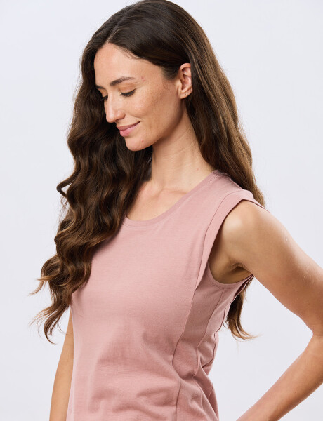 REMERA LISA DE ALGODÓN Rosado