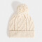 Gorros Infantiles Gorros Tejido Trenzado Crudo - Blanco Crudo