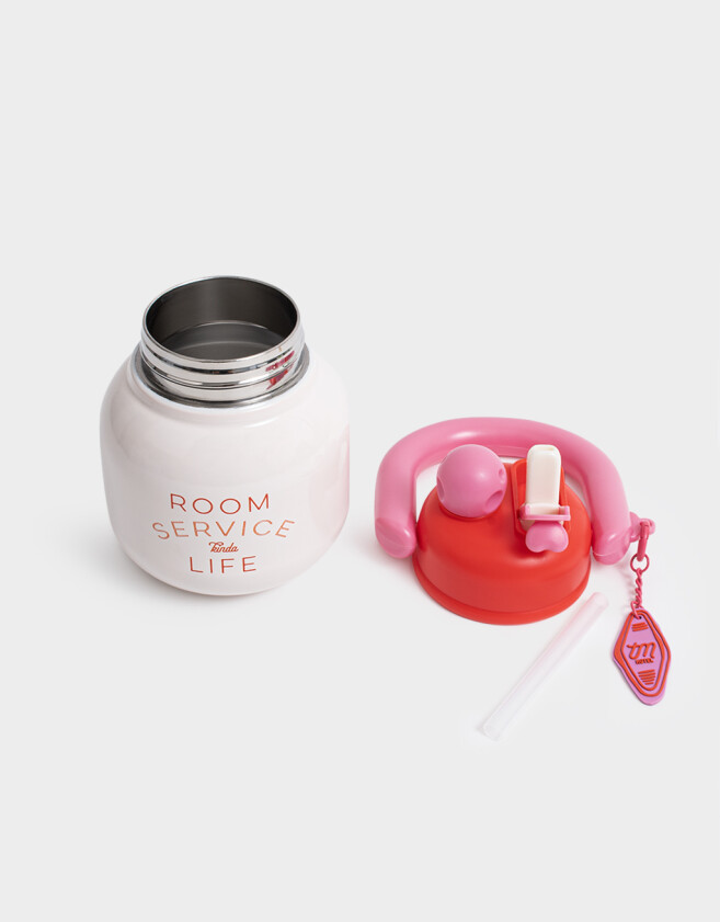 Artículos cocina Botella Metálica Room Service - Rosa Claro