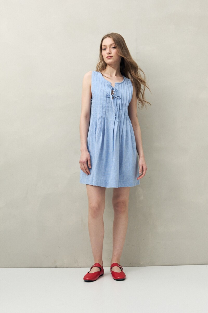 VESTIDO ODEN Azul Melange