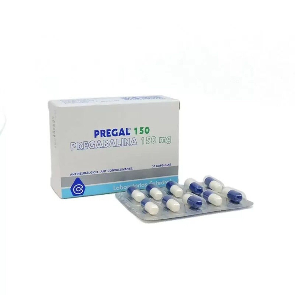 PREGAL 150 MG. CJ X 30 CÁPS. única
