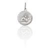 Dije Medalla Ángel de la Guarda- Plata 925- Sin Piedra- CP3018 sinpiedra