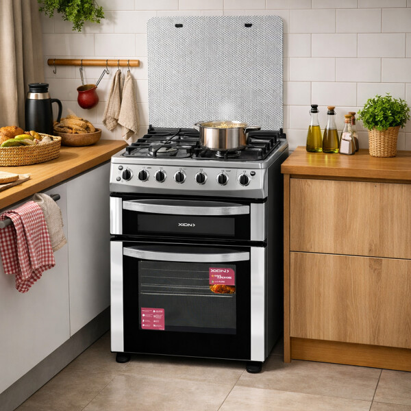 Cocina Combinada Xion Doble Horno 4 Hornallas Xi-co6020dx De Outlet OLT COCINA XION XI-CO6020DX.CU