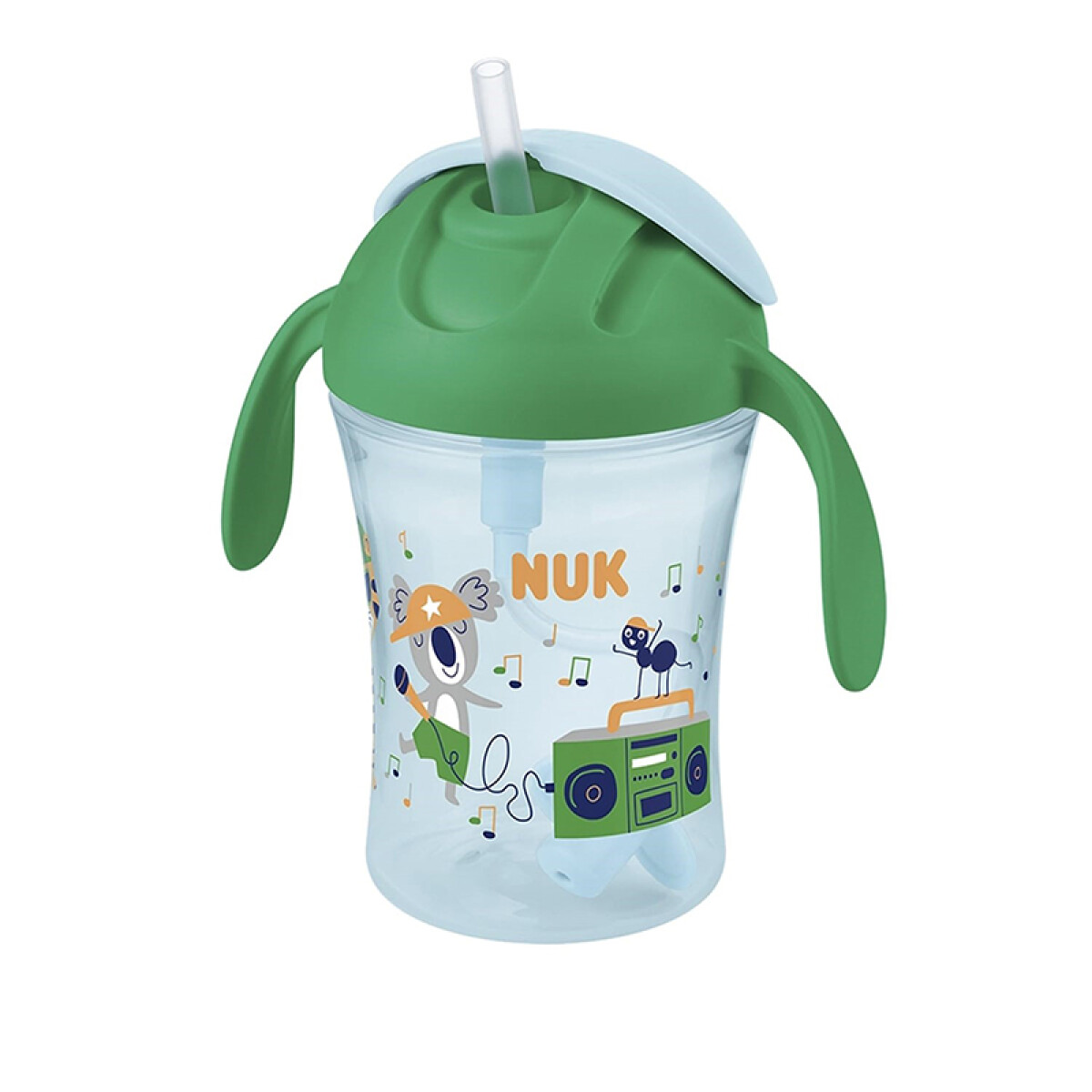 Vaso con tapa motion cup 8+ m Nuk - Verde 