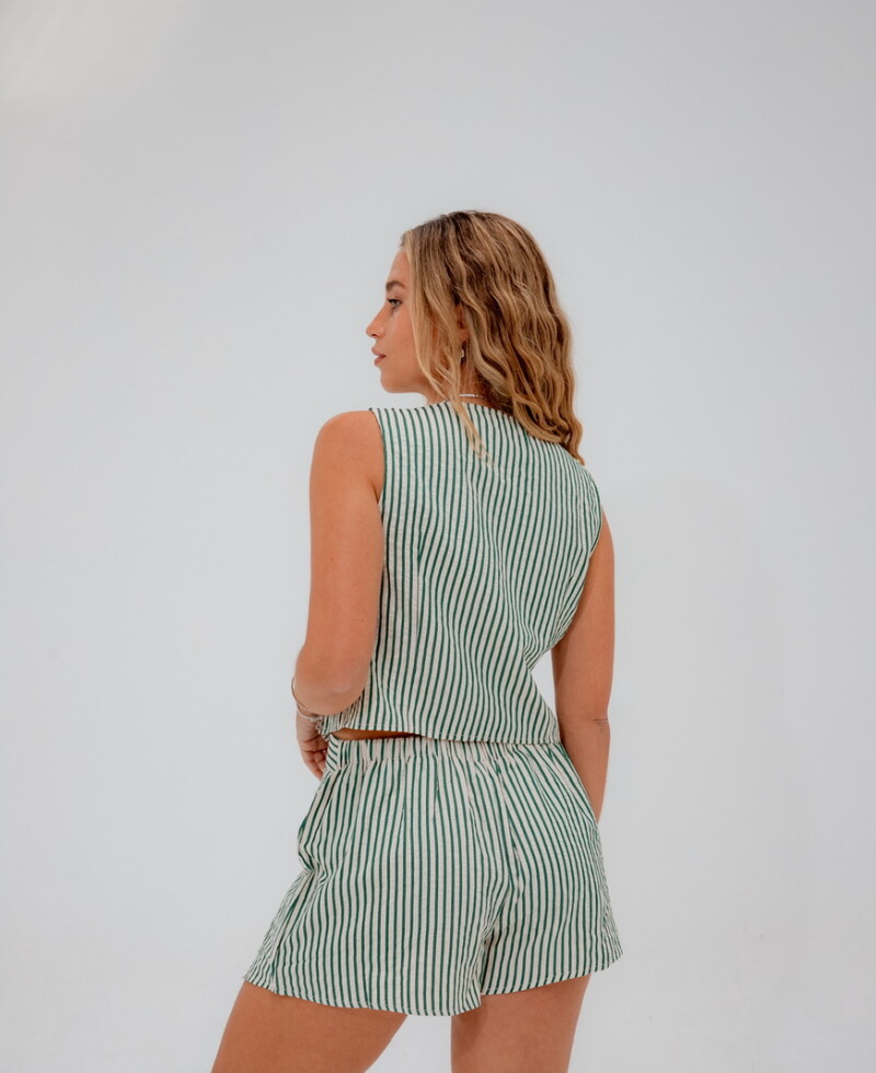 Conjunto Stripes verde