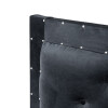 Respaldo De Sommier 2 Plazas 150 x 120cm Relleno Con Guata Forrado En Suede Negro Respaldo De Sommier 2 Plazas 150 X 120cm Relleno Con Guata Forrado En Suede Negro
