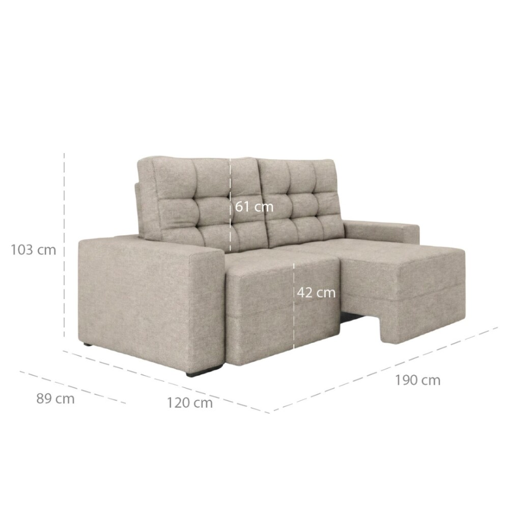 Sillón Cama Reclier Pequim 2 Cuerpos - Extensible Marrón