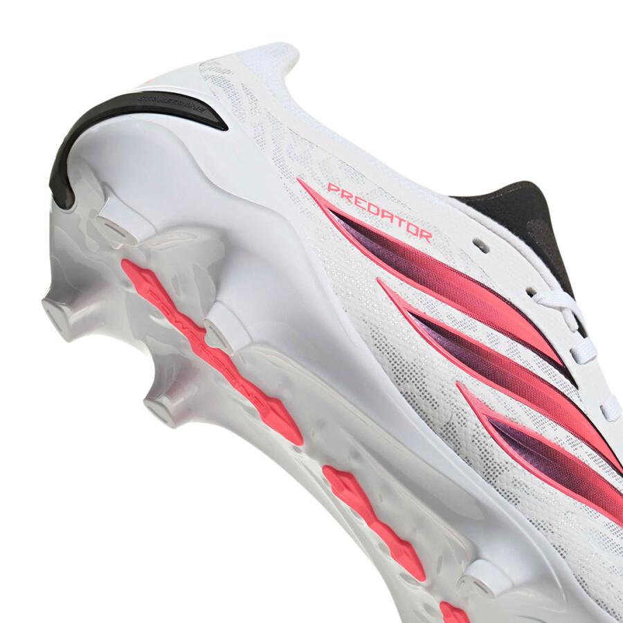 Championes Unisex Adidas Predator League Fg Blanco - Rosado