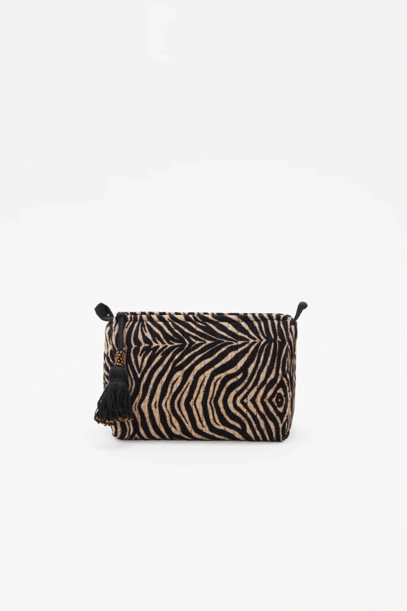 Bolso Velvet Zebra Chica 