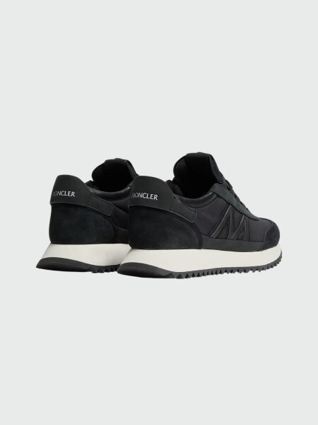 MONCLER - Zapatillas Pacey2 de ante y nobuk Negro