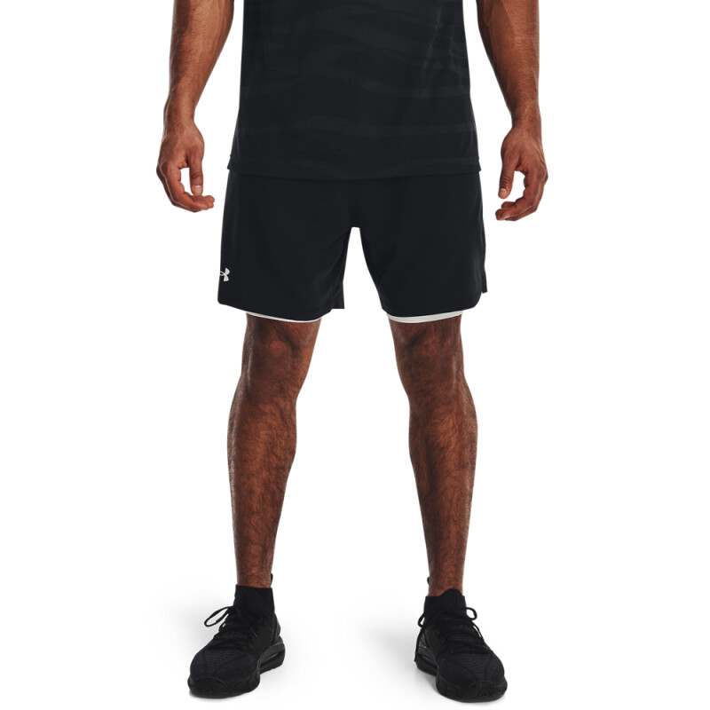 UA Vanish Woven 2in1 Sts-GRY BLK-001