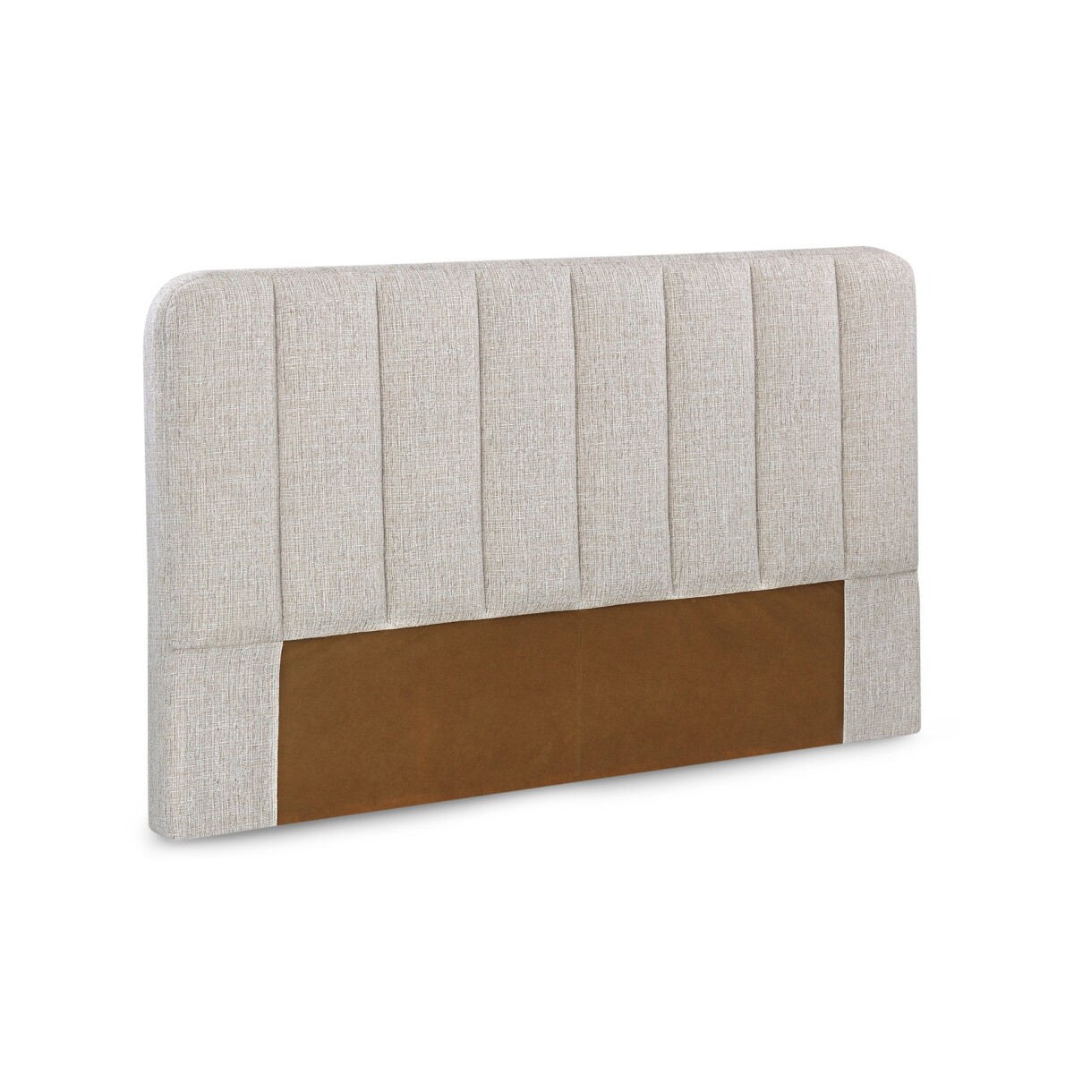Respaldo en madera tapizado tela Beige 1.56 mts 