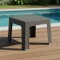 Mesa ratán 43x43 GRIS