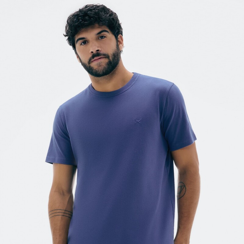 CAMISETA MM MASC AZUL MEDIO