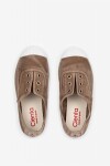 Zapatilla inglesa puntera tintado enzimático Beige