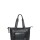 Bolso shopper con bolsillo frontal Negro