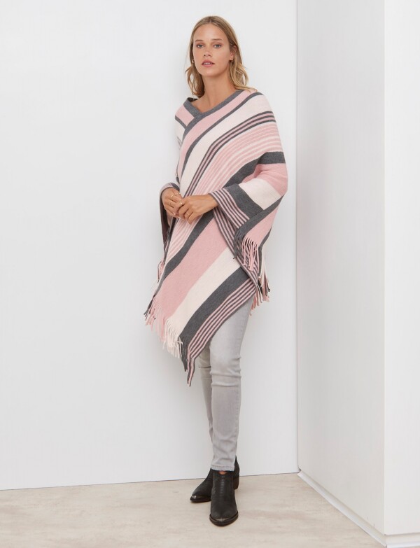 Poncho Soft ROSA/MULTI