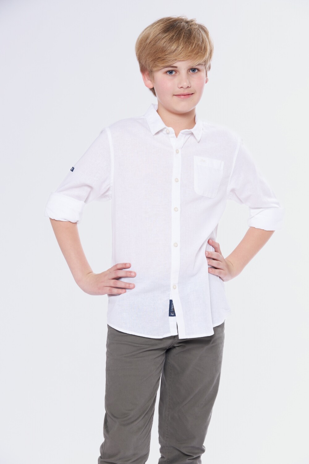 CAMISA DE LINO Blanco