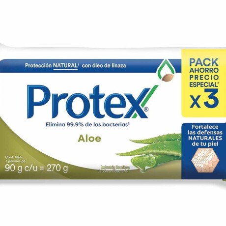 Protex Jabón Aloe 90g Pack X3 Protex Jabón Aloe 90g Pack X3