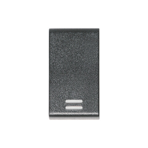 Módulo llave unipolar luminoso grafito inserto bco C56101