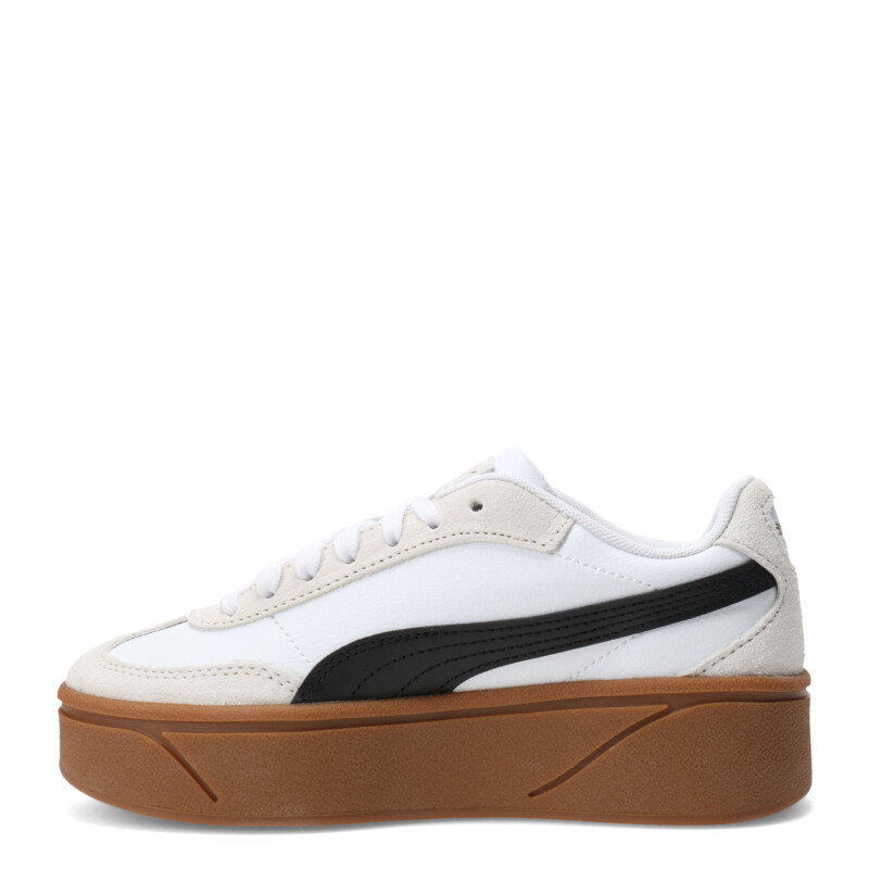 Championes de Mujer Puma Club II Era Plataforma Blanco - Gris - Negro